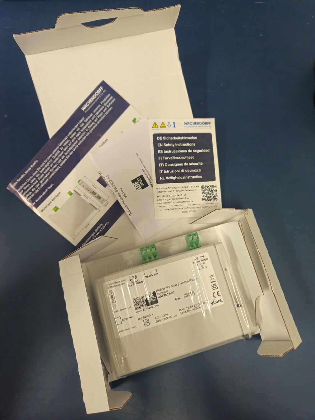 Elektronikbauteile: Wachendorff HD67507 Gateway Modbus – Neu (gemäss Beschreibung) aus Schönenberg ZH von Sevi117
