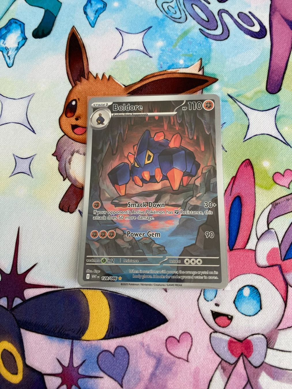 Pokémon Carte collezionabili: Pokemon Boldore 128/086 WHT – Usato da Grindelwald venduto da TSG-G-Town
