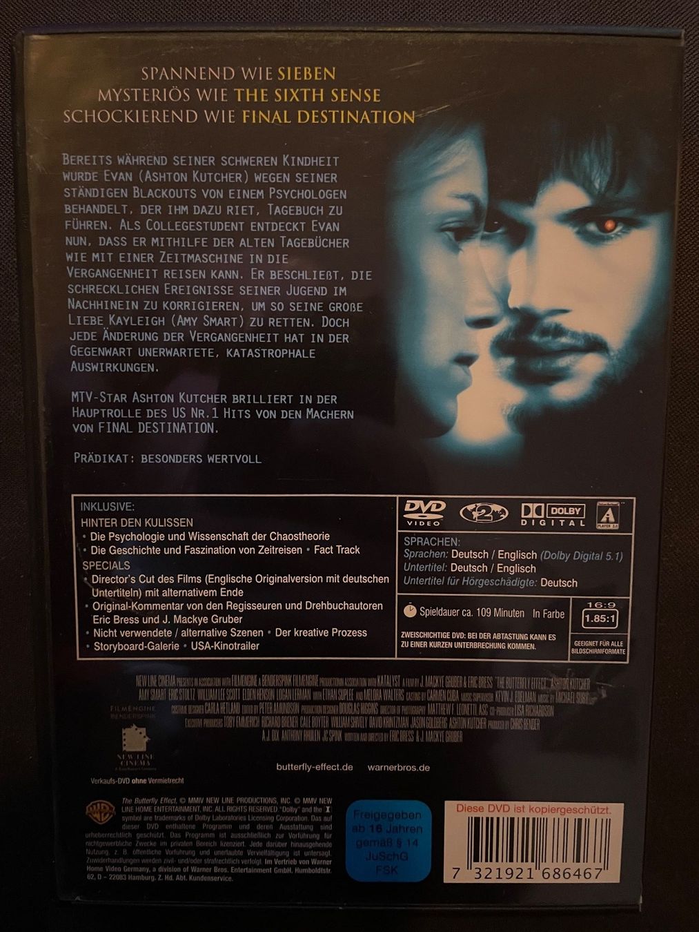 Tutti i DVDs: Butterfly Effect - 2-Disc Edition – Usato da Dierikon venduto da Butcherboy 1