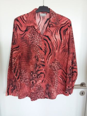 BASLER Bluse, knitterfrei, Gr 40, animal print