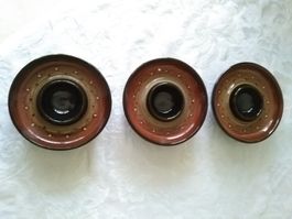 Rheifelder Keramik 3 Eierbecher handbemalt