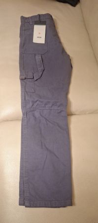 Pantalon cargo neuf bleu-gris taille 146/152