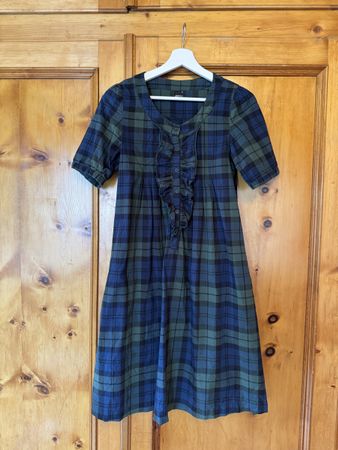 Gina Tricot Kleid Gr. 36, Baumwolle, mit Rüschen
