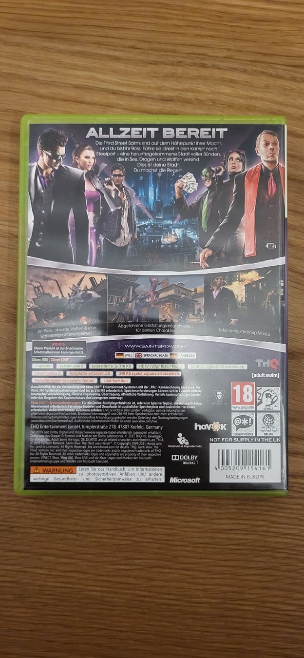 Microsoft Spiele: Xbox 360 Saints Row 3 – Gebraucht aus Münsingen von Heroism2010 1