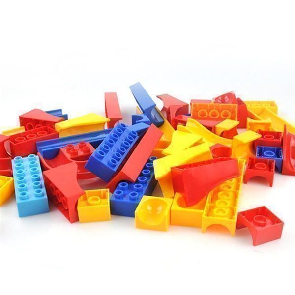 Spielzeuge: KUGELBAHN - BAUSTEINE - 52 TEILE - MURMEL - BAUSTEIN BAHN – Neu und originalverpackt aus Kriens von swissgadget 2