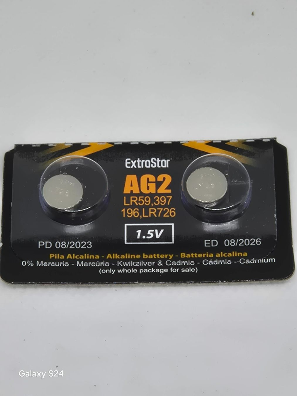 Caricatori & Batterie: 2x battery LR59 LR726 396 AG2 /exp datum 2026 sihe code list – Nuovo e nell'imballaggio originale da Losone venduto da bal_gfp6