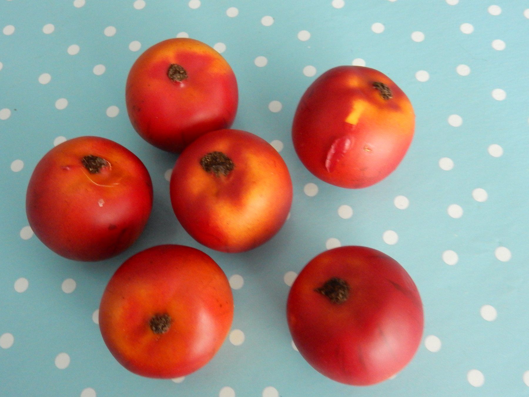Tutte le decorazioni: Apfel: 6 rote Kunst-Äpfel, Herbstdeko, neuwertig – Usato da Jona venduto da simongarden 4