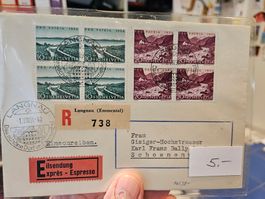 R-Express Brief PP 1954 Langnau 1.8.54  nur 4.--