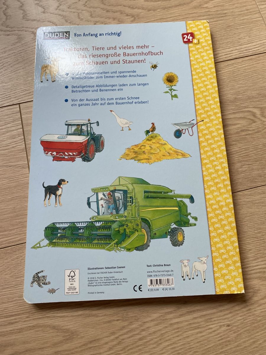 Libri: 2 Wimmelbücher Bagger Bauernhof Traktor Tiere Duden – Usato da Zizers venduto da dalaub 2