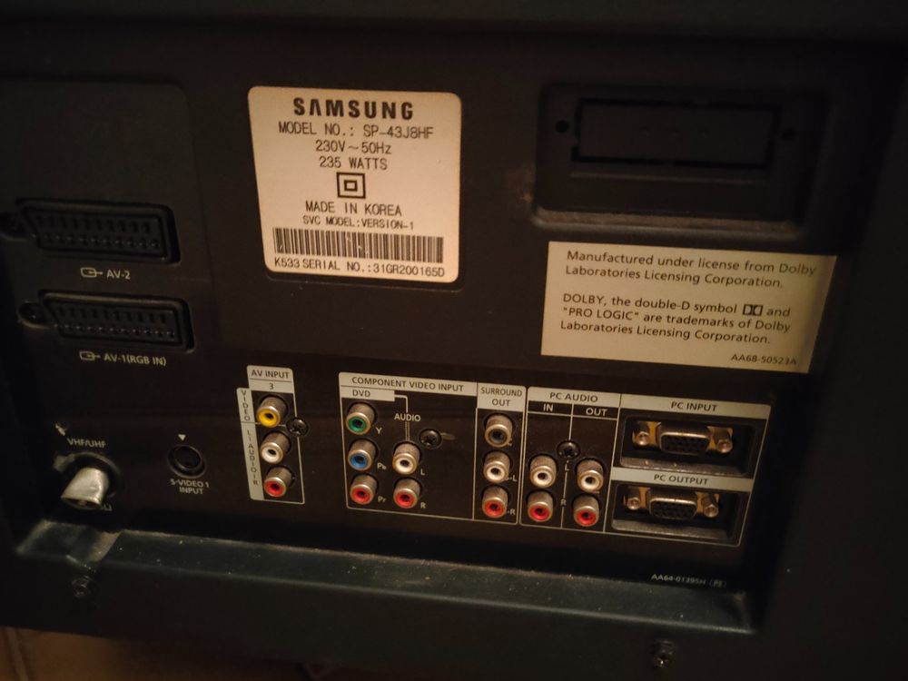 TV Samsung Tantus 100Hz (rétroprojection) Kaufen auf Ricardo