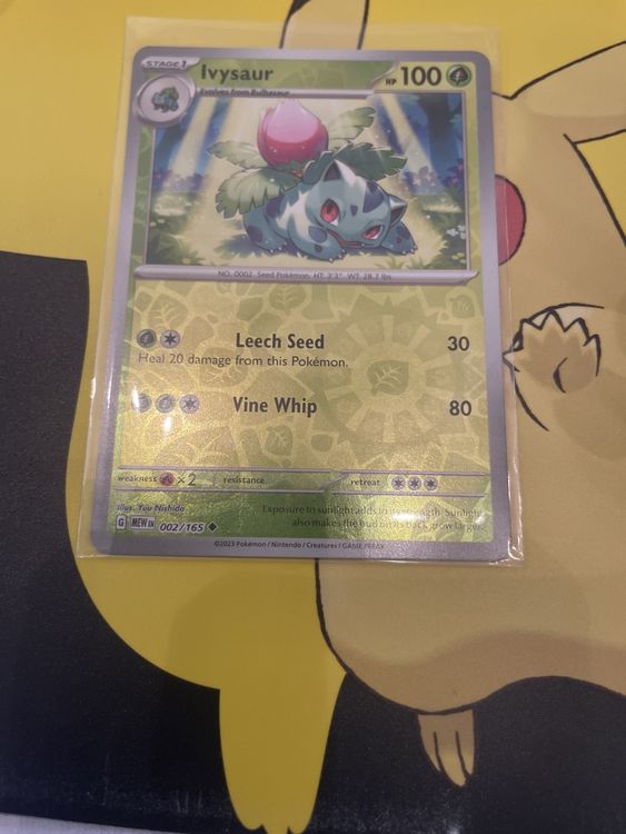 Ivysaur Reverse Holo 002/165 Pokemon 151 Bisaknosp Kaufen auf Ricardo