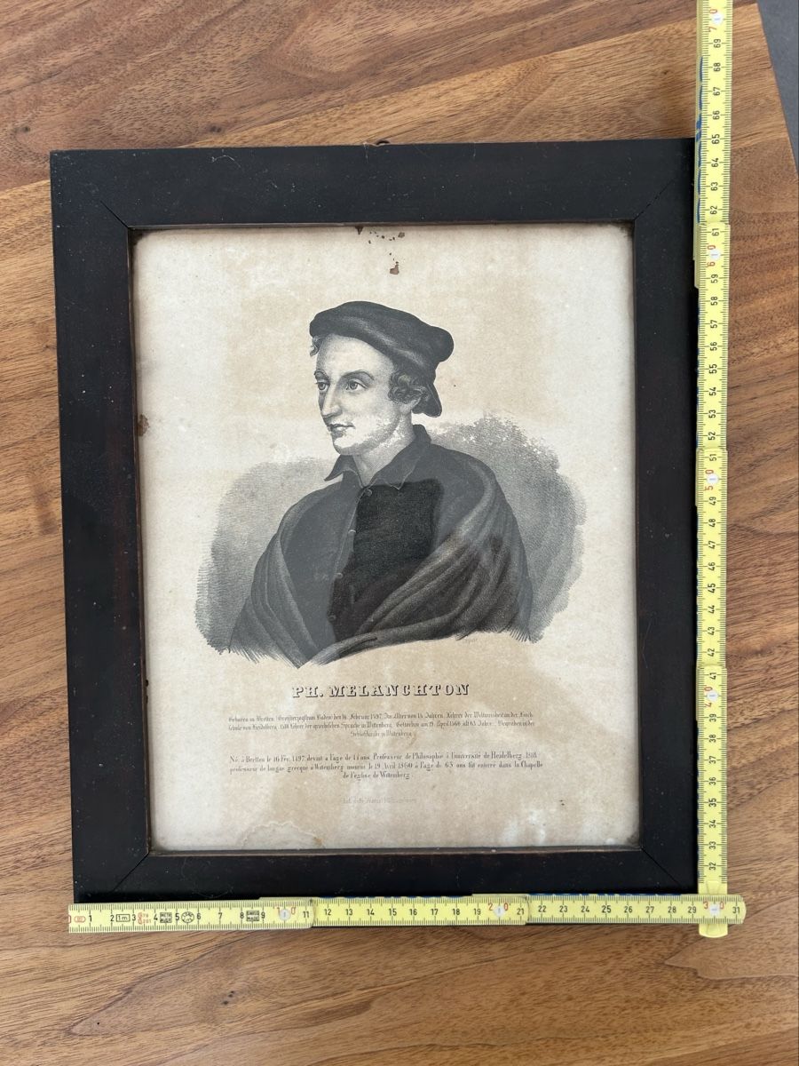 Arts picturaux & lithographies: Lithographie PH. MELANCHTON indrammet – D'occasion à Kreuzlingen par Pix66 4