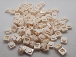 Lego 100 Stk. Plate 1x1 weiss (neu)