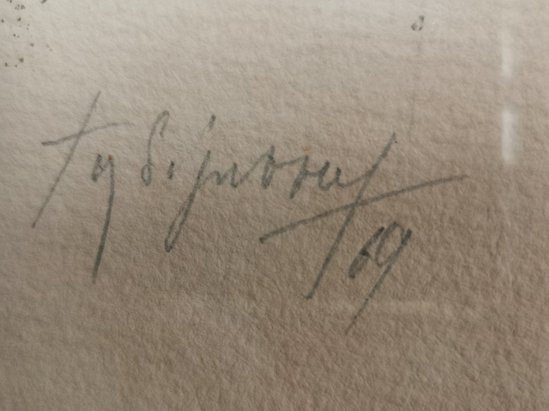 Grafica & Litografie: SIGNATURE ILLISIBLE ET DATÉ 69 – Usato da Genève venduto da Qanil77 3
