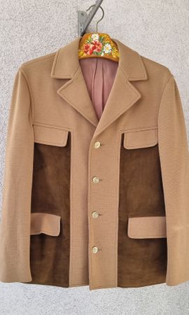 Vintage Schurwolle Sakko, Gr. M
