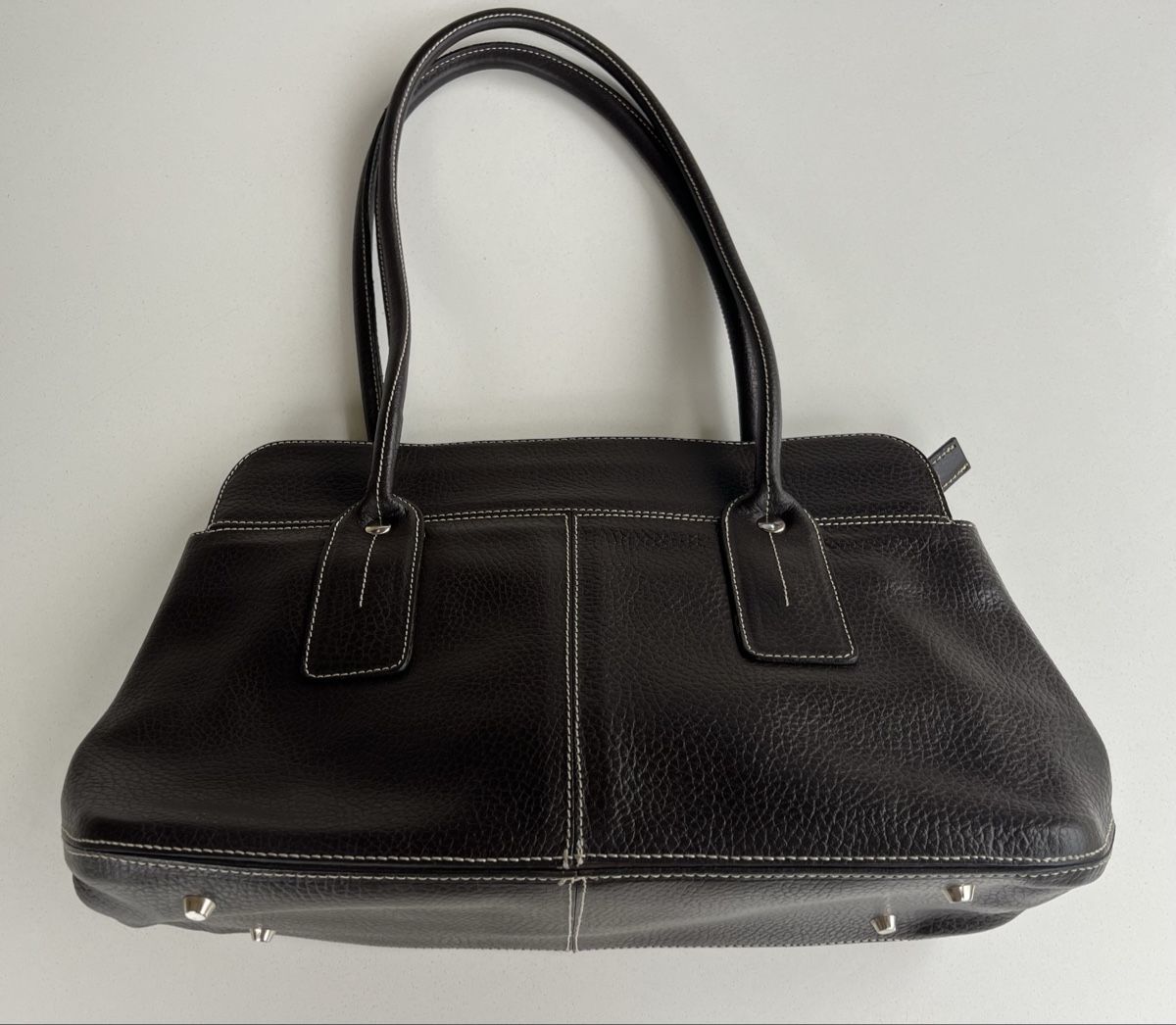 Borse da donna: Handtasche, Leder, dunkelbraun – Usato da Meilen venduto da Feldmeilen 1
