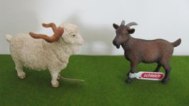Schleich Angoraziegenbock und Ziege ( selten )