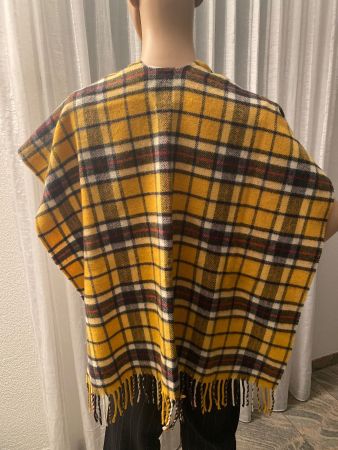 Seltener spezieller BENETTON Cape, kariert, 1 Size