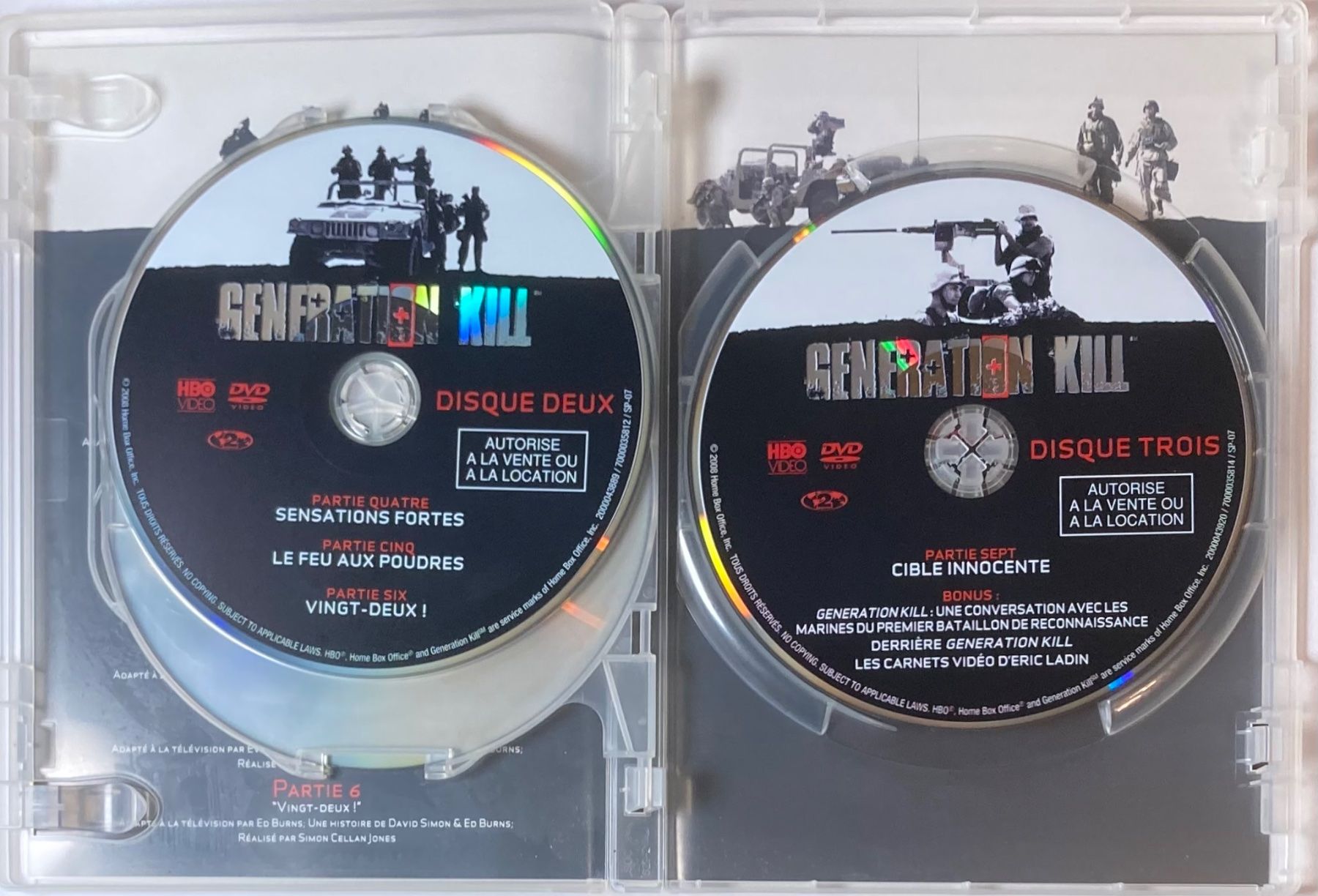 Alle DVDs: GENERATION KILL (LES CRÉATEURS DE THE WIRE VOUS FONT DéCOUVR – Gebraucht aus Poliez-Pittet von Newtown-Records 5