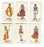 Briefmarken "Tracht". Rumänien.
