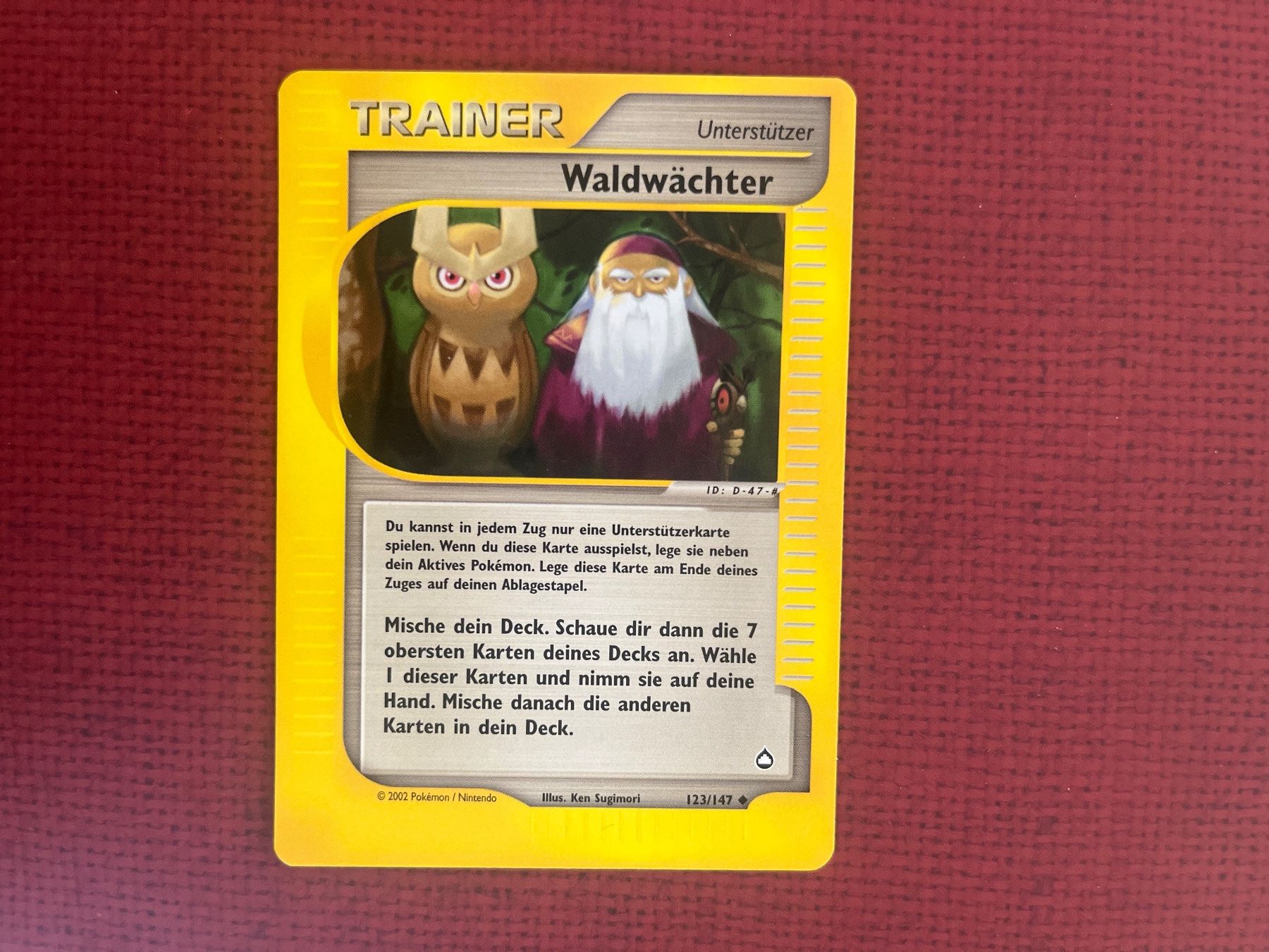 Pokémon Carte collezionabili: Pokemon Waldwächter Trainer Aquapolis deutsch – Usato da Wabern venduto da Collectfun