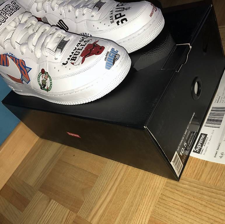 Scarpe da uomo: Nike Air Force 1 Mid Supreme NBA White – Usato da Meilen venduto da DavideL02 1