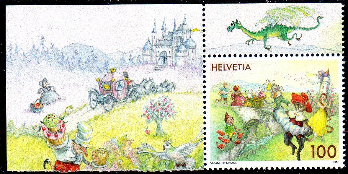Tutti i francobolli: MÄRCHEN BRIEFMARKE 2018 ** POSTFRISCH ** - HE159 – Nuovo (secondo la descrizione) da Losone venduto da EM2019