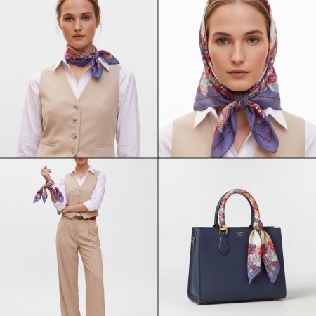 Celine Paris Tuch 46x46 cm Baumwolle