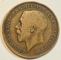 1 Penny, 1919, Georg V, Grossbritannien, Top Zustand! VG-10