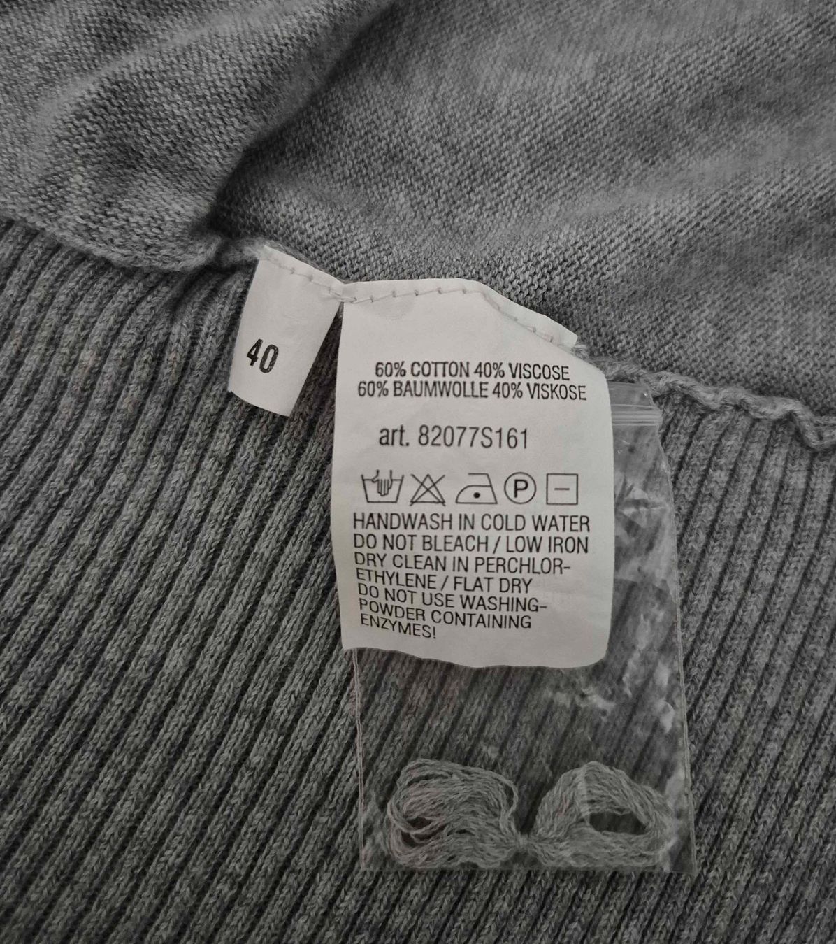 Giacche: GRAUE STRICKJACKE von REPEAT Gr.40, passt zu NILE – Nuovo (secondo la descrizione) da Algetshausen venduto da Engel-99 3