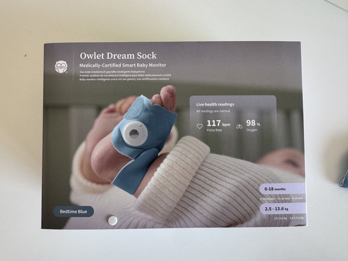 Babyphones: Owlet sock blue – Neu (gemäss Beschreibung) aus Dielsdorf von Lasse.paarma