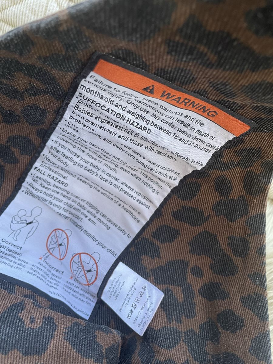 Marsupi portabebè: WildRIDE Babytrage Leo Print – Nuovo (secondo la descrizione) da Reutigen venduto da Dadka02 2
