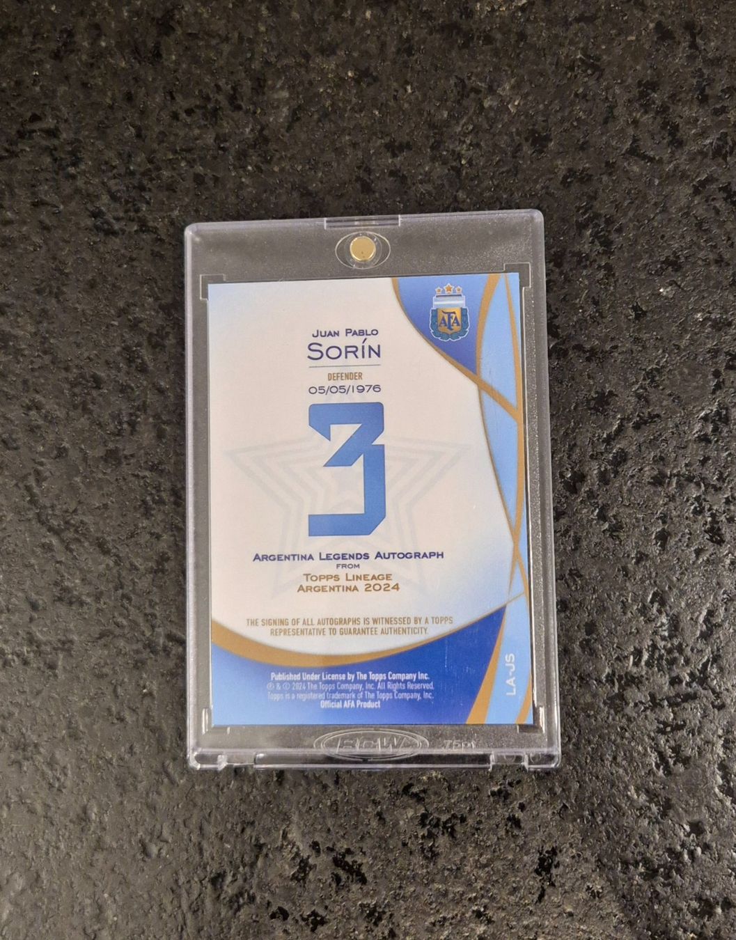 Topps Carte collezionabili: Juan Pablo Sorin Autogramm - Argentinien - Topps – Nuovo (secondo la descrizione) da Burg AG venduto da Danoe 1
