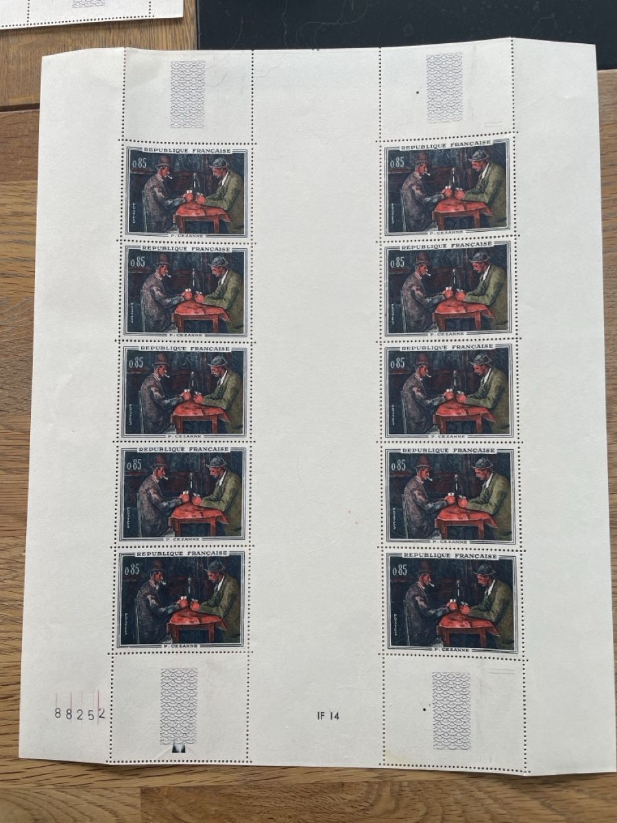 Alle Briefmarken: Bogensatz Frankreich Gemälde Postfrisch  – Gebraucht aus Roggwil TG von Lph_m9nm 5