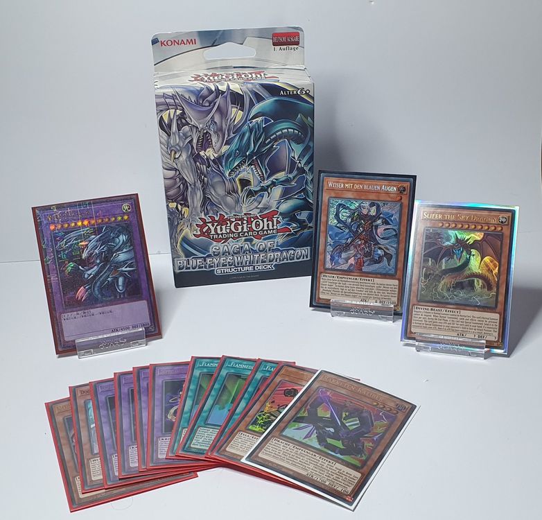 Kaiba Blue-Eyes White Destiny Deck 114 – Includes Spirit Dragon, Maiden & Chaos Cards (YuGiOh TCG)