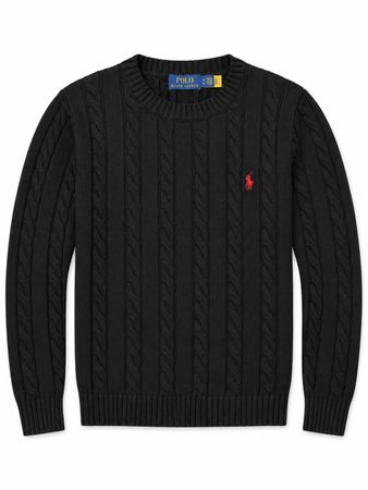 Pull Ralph Lauren en maille Homme Taille M noir