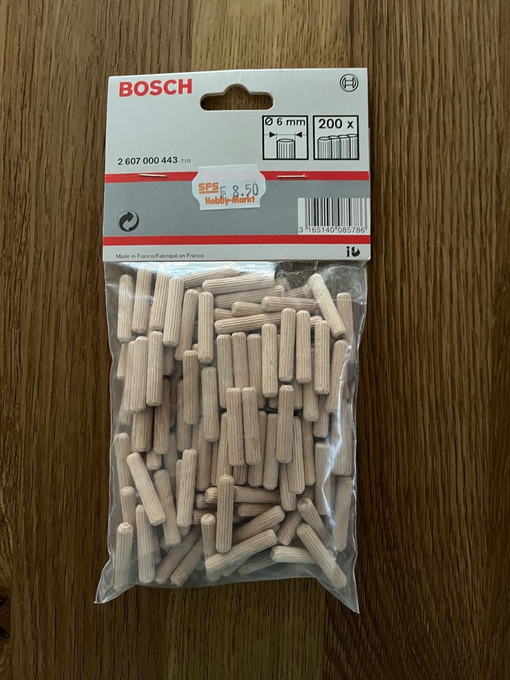 Articoli in legno: Holzdübel "Bosch" zum Basteln – Nuovo (secondo la descrizione) da Balgach venduto da Olieto