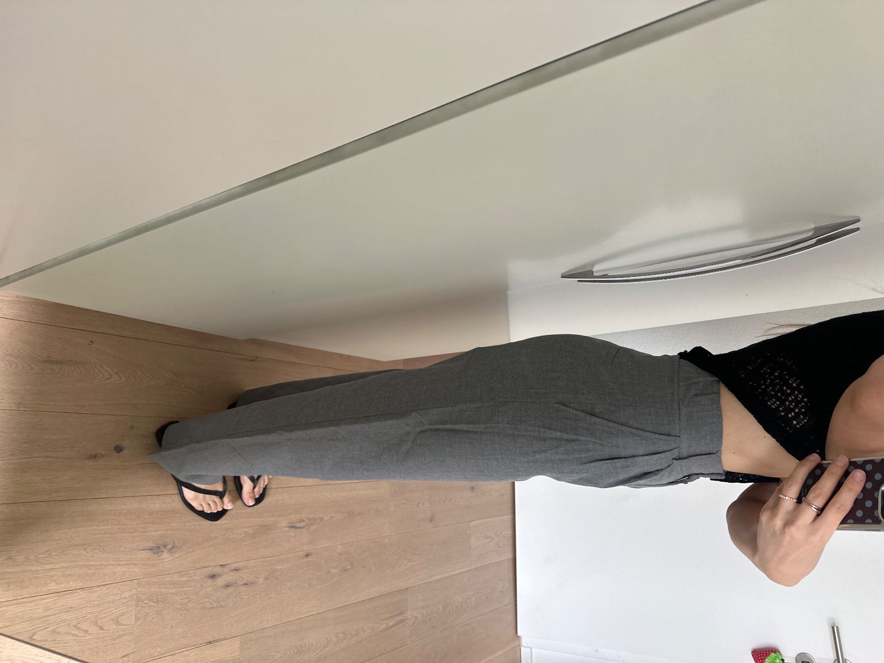Hosen: Hight waisted stoffhose grau XXS – Gebraucht aus Rheineck von sam_9m27 1