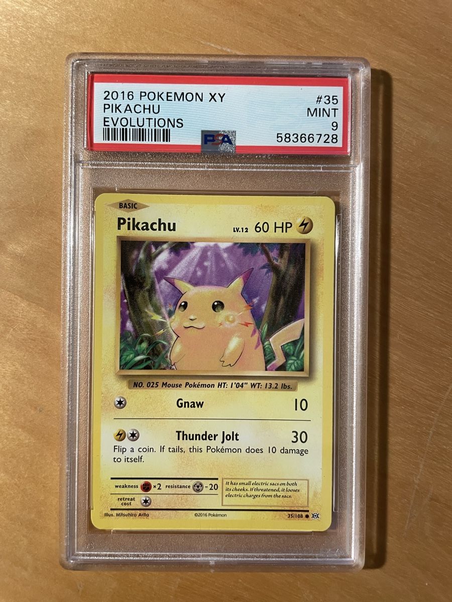 Pokémon Carte collezionabili: Pokemon Pikachu PSA 9 Evolutions – Usato da Niederönz venduto da Panino5