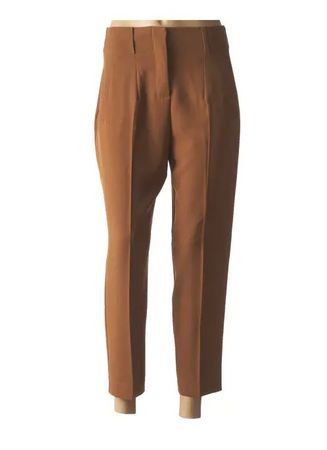 LA FEE MARABOUTEE - pantalon chino curry foncé/marron T36