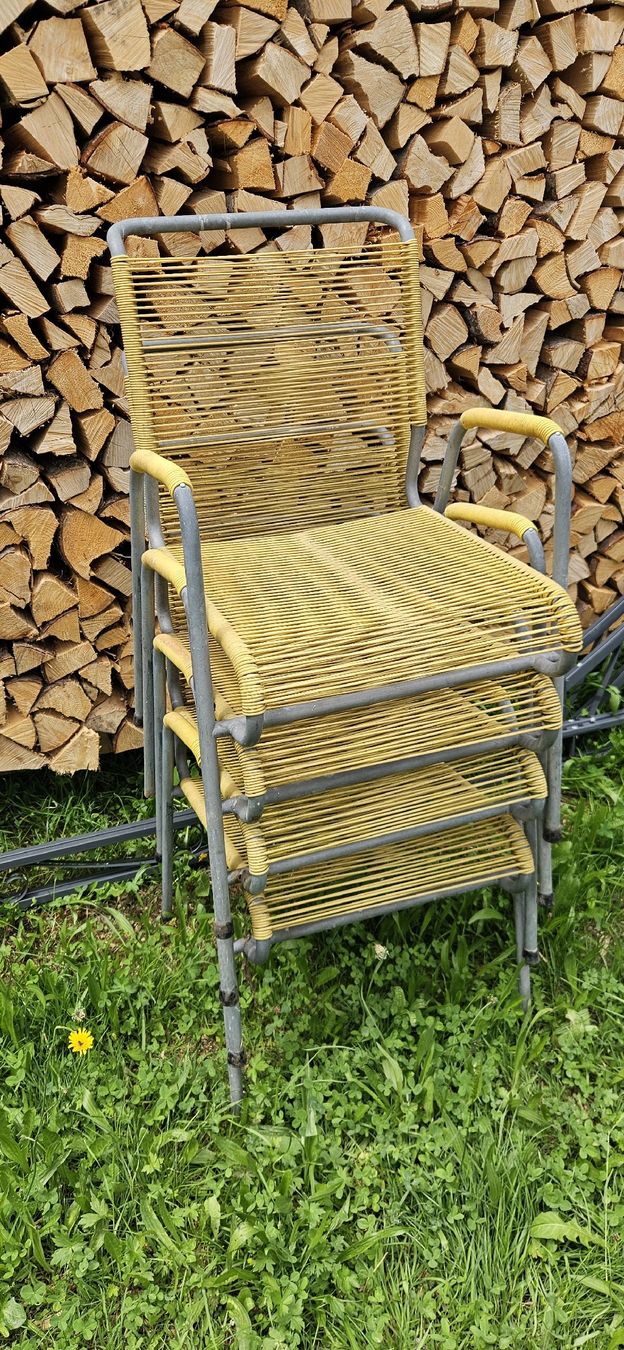 Sedie: alte originale Spagetti Gartenstühle. – Usato da Ebnat-kappel venduto da Beniw 1