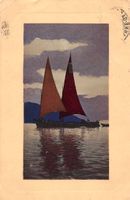 LAUSANNE - schöne alte Ansichtskarte, handgemalt 1911