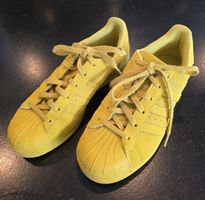 Adidas Superstar Damen Sneaker gelb Wildleder Grösse 40