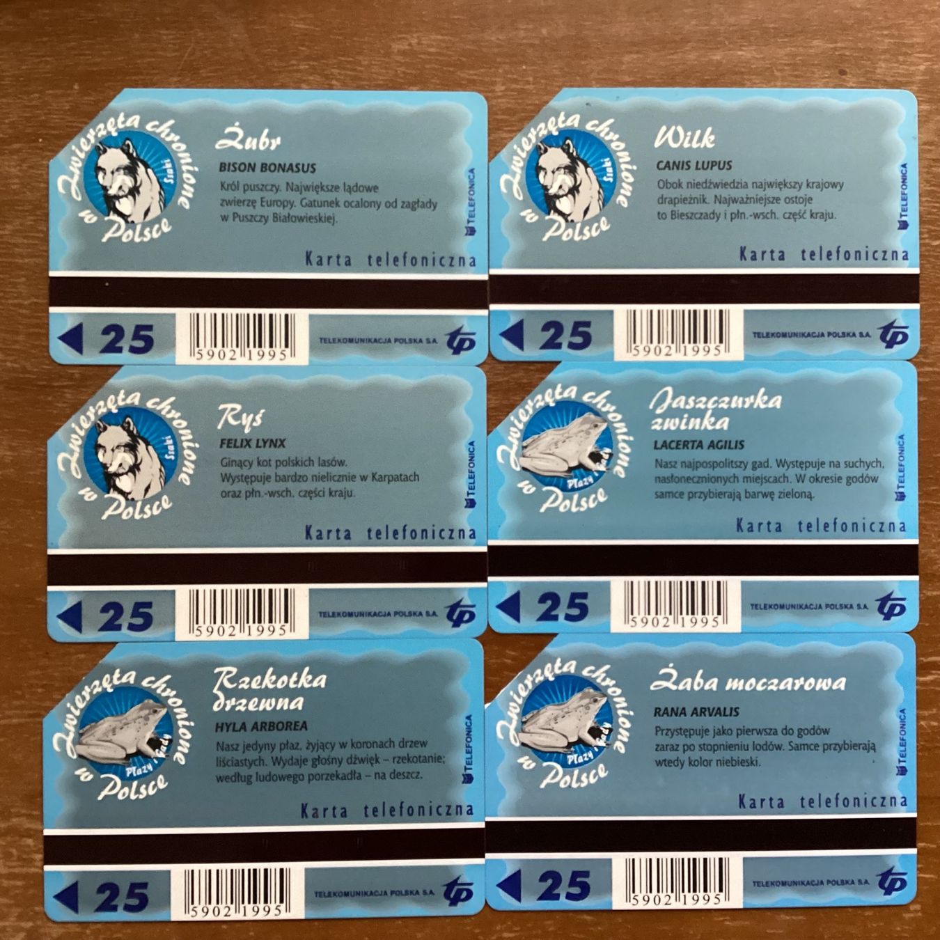 Schede telefoniche: 6 Telefonkarten Polen. Tiere – Usato da Zürich venduto da tol_b7c7 1
