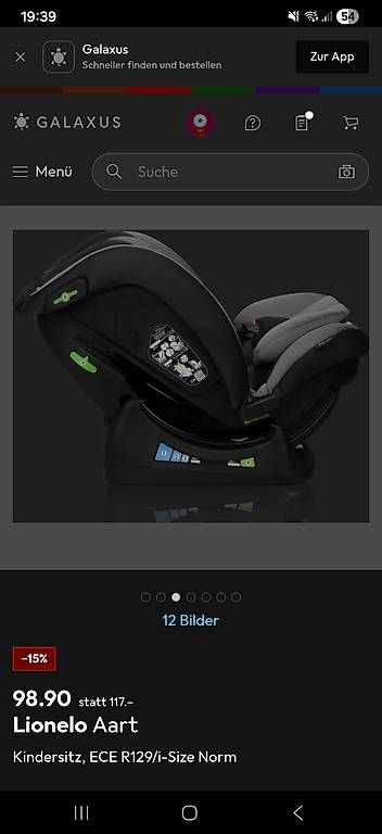 Seggiolini per auto: Kindersitz Lionelo Aart – Usato da Goldach venduto da Ari_2209 2