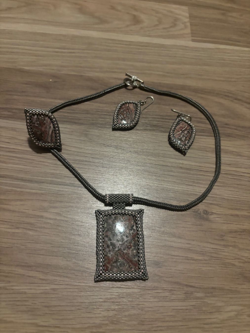 Altri gioielli: Unique piece: handmade, jasper stone, Japanese beads – Nuovo (secondo la descrizione) da St-George venduto da elena27
