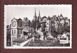 NEUCHÂTEL - Tour de Diesse - Château - Collégiale - 1957
