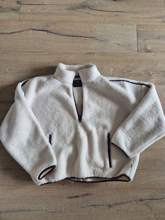 Warmer Teddy Fleece Hoodie mit Reissverschluss, Grösse XL