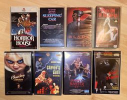 VHS Horror Lot 8 Filme Horror House, Chucky, Blade NOSTALGIE