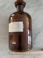 Alte Apothekerflasche, braunes Glas, Vintage, Top!